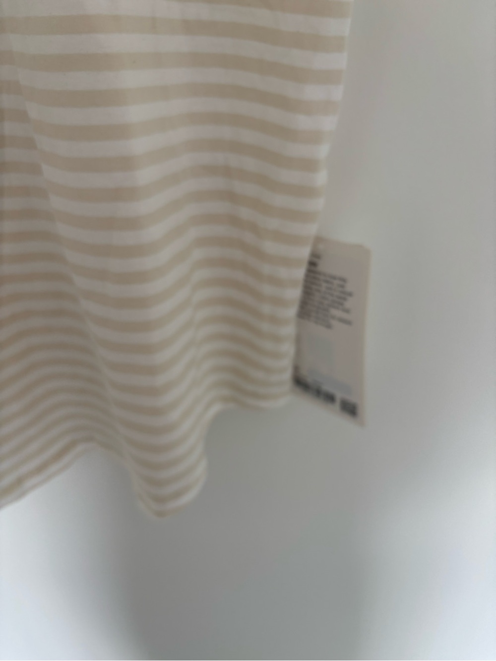 Lululemon Love Crew Tee – White/Light Beige Stripe – Size 12 – NWT - Picture 2 of 6